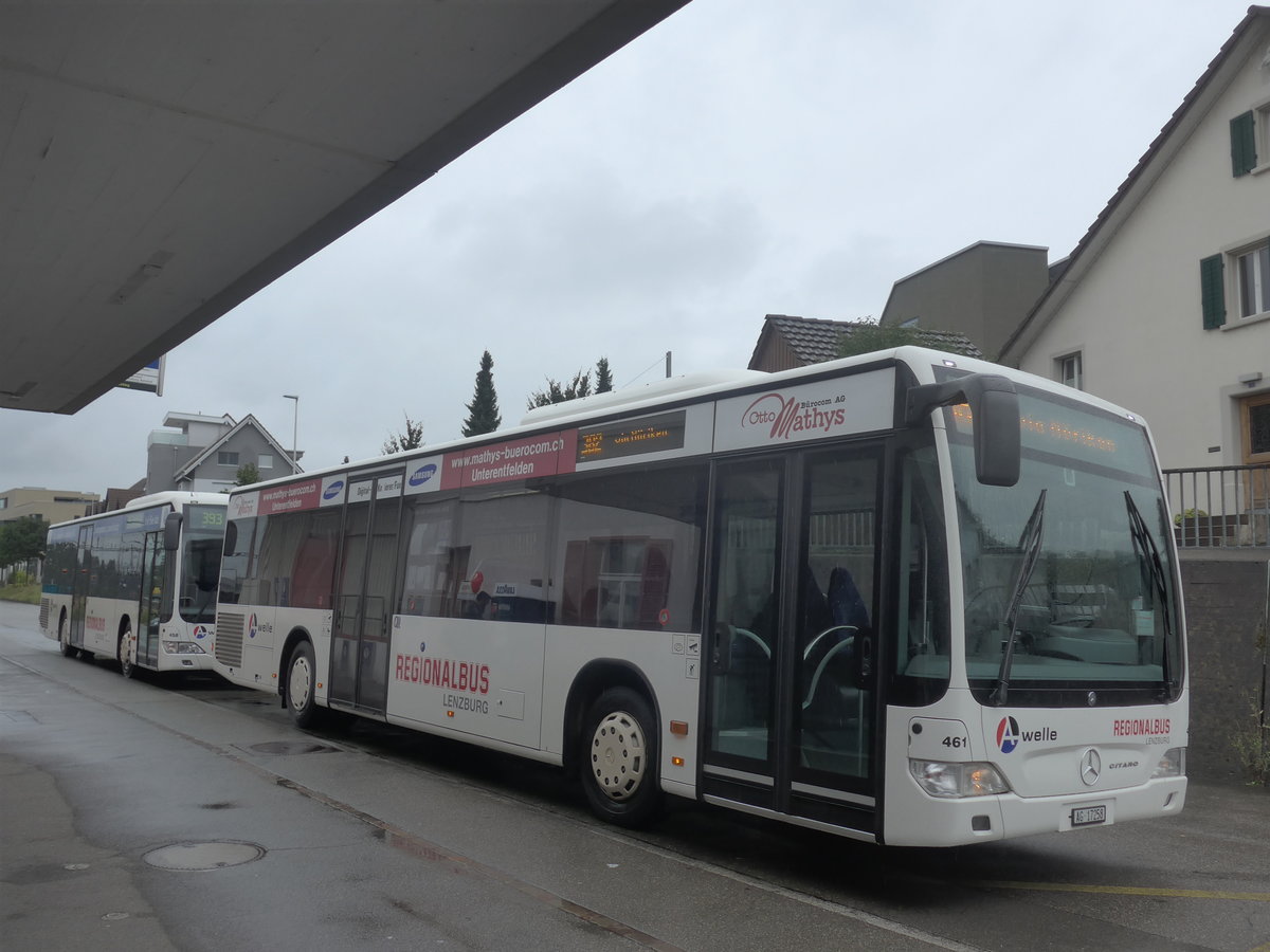 (209'399) - Knecht, Windisch - Nr. 461/AG 17'258 - Mercedes am 8. September 2019 beim Bahnhof M�genwil