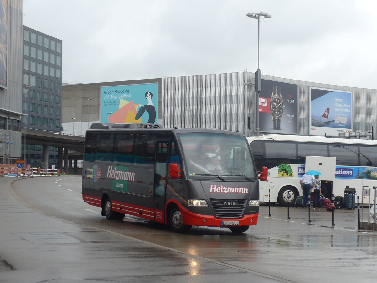 (209'416) - Aus Deutschland: Heizmann, Schopfheim - L�-H 550 - Iveco/ProBus am 8. September 2019 in Z�rich, Flughafen