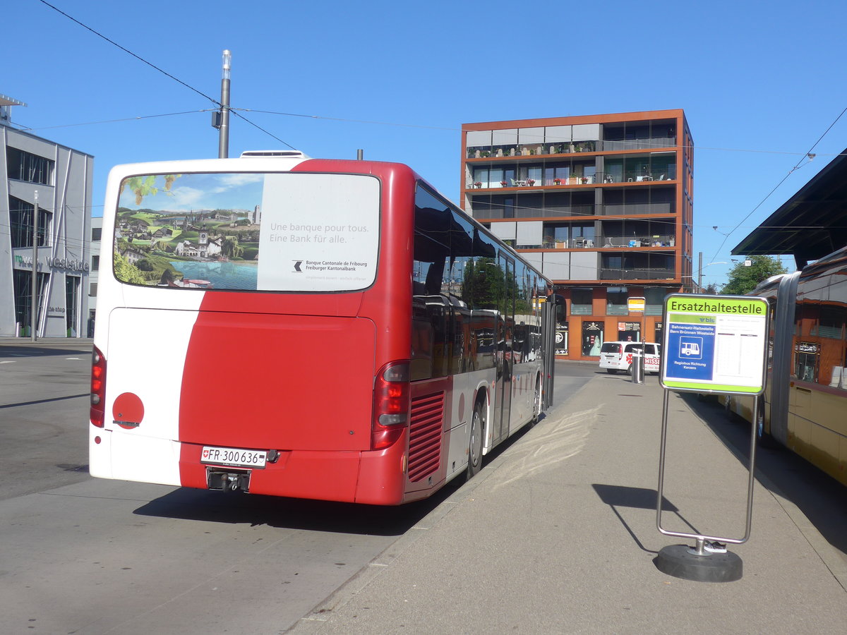(209'705) - Wieland, Murten - Nr. 58/FR 300'636 - Setra am 15. September 2019 beim Bahnhof Bern Br�nnen Westside