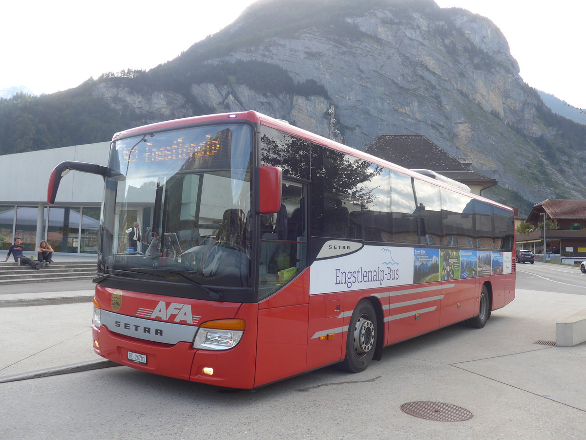 (209'799) - AFA Adelboden - Nr. 24/BE 26'701 - Setra am 22. September 2019 in Innertkirchen, Grimseltor (Einsatz PostAuto f�r Engstlenalp-Bus)