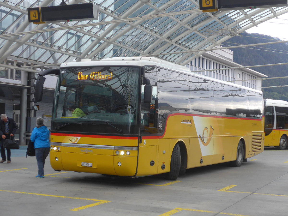 (210'053) - TpM, Mesocco - Nr. 16/GR 108'016 - Van Hool (ex PostAuto Graub�nden) am 6. Oktober 2019 in Chur, Postautostation