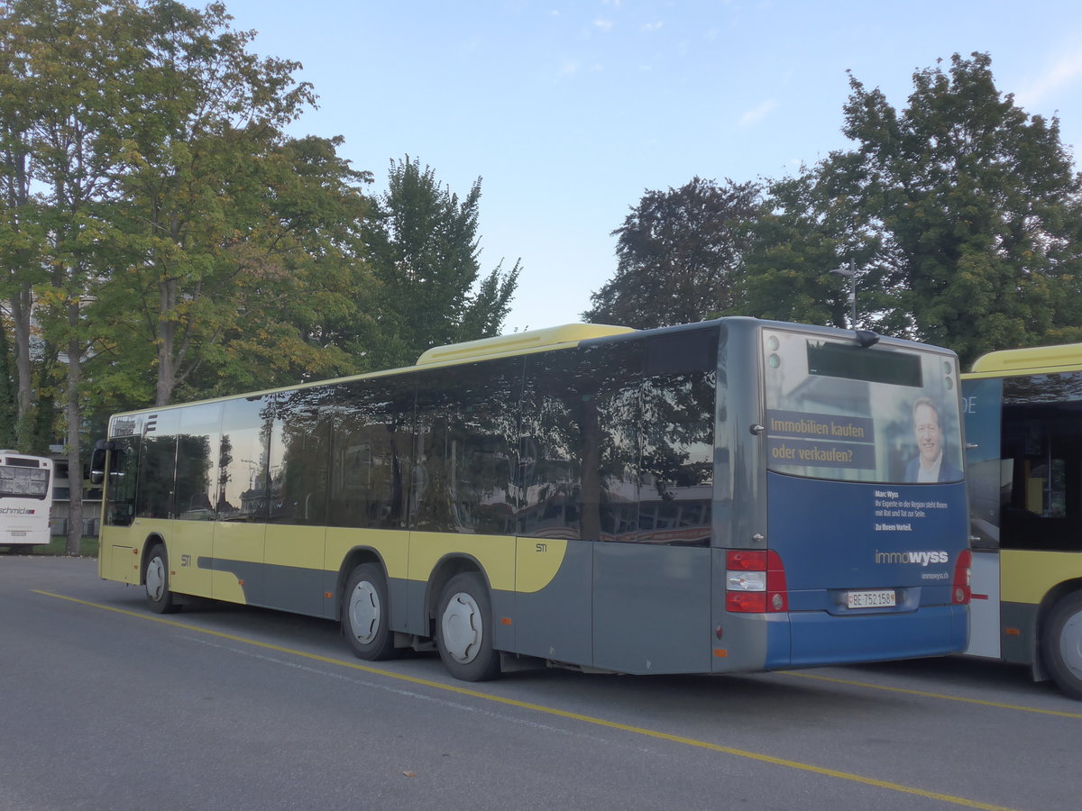(210'062) - STI Thun - Nr. 158/BE 752'158 - MAN am 12. Oktober 2019 bei der Schiffl�ndte Thun