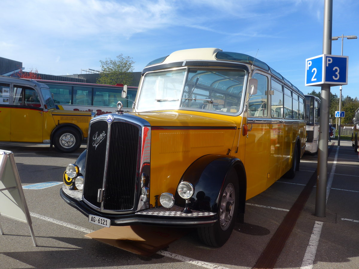 (210'130) - Tschannen, Zofingen - AG 6121 - Saurer/T�scher (ex Luk, Gr�sch) am 12. Oktober 2019 in Bern, Westside