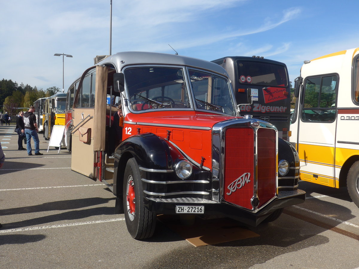 (210'188) - Meier, Gr�t - Nr. 12/ZH 27'216 - FBW/R&J (ex Wespe, Altst�tten; ex AFA Adelboden Nr. 12) am 12. Oktober 2019 in Bern, Westside