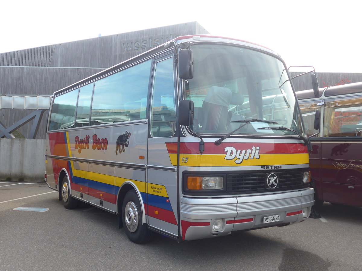 (210'202) - Dysli, Bern - Nr. 15/BE 28'435 - Setra (ex Auto-Transports, La C�te-aux-F�es) am 12. Oktober 2019 in Bern, Westside