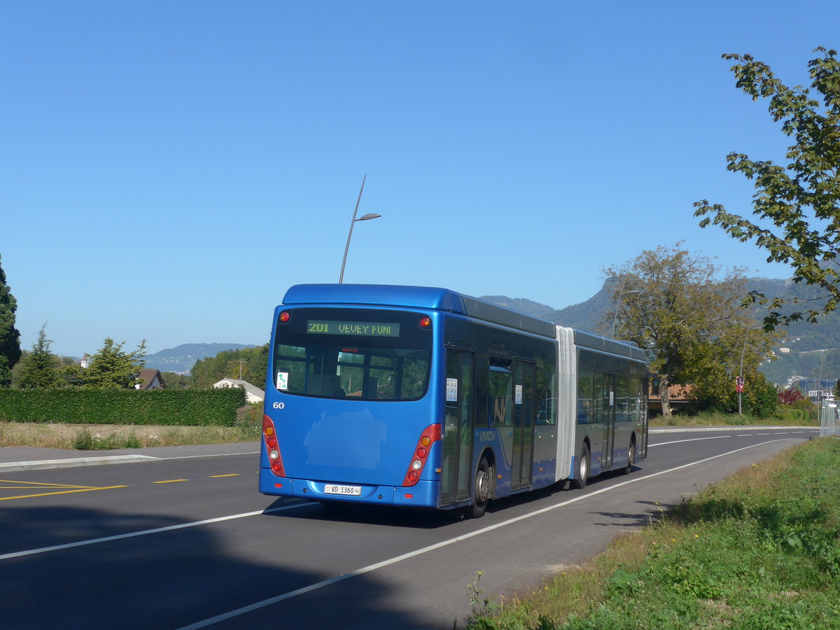 (210'314) - VMCV Clarens - Nr. 60/VD 1360 - Van Hool am 14. Oktober 2019 in Rennaz, H�pital