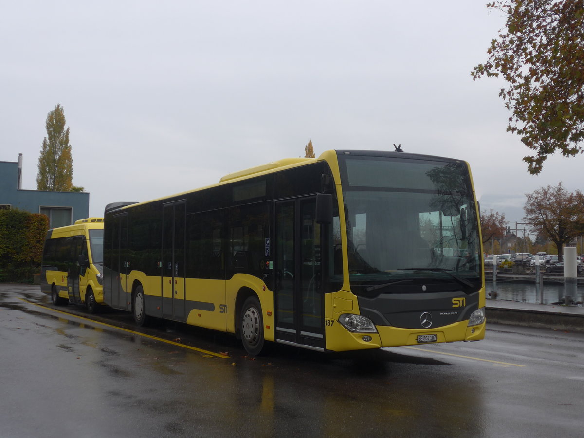 (210'710) - STI Thun - Nr. 187/BE 804'187 - Mercedes am 28. Oktober 2019 bei der Schiffl�ndte Thun