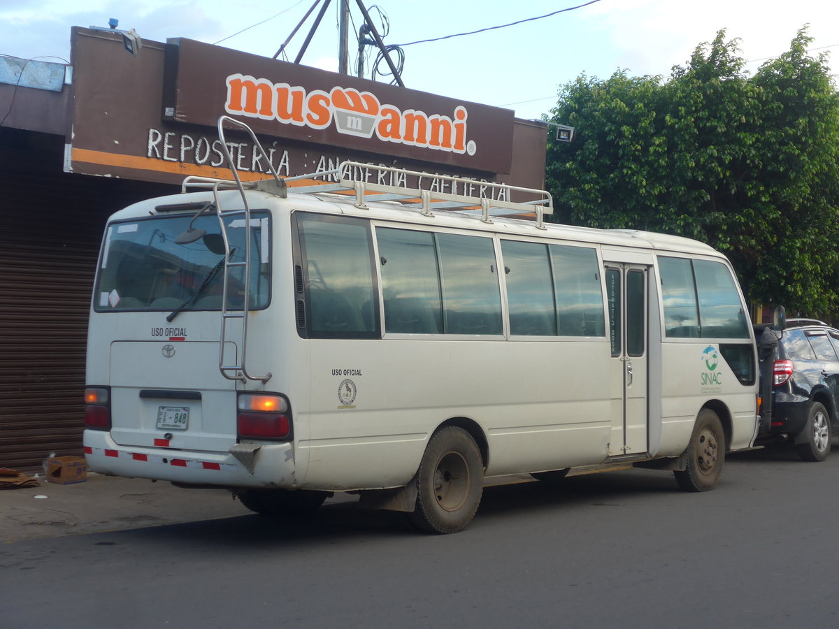 (211'909) - SINAC, San Jos� - PE 29-848 - Toyota am 21. November 2019 in La Cruz
