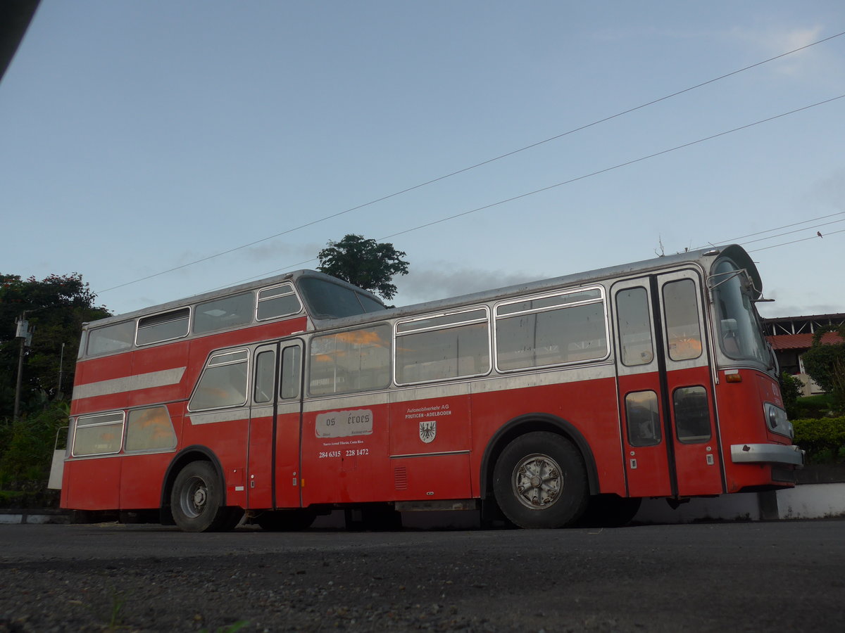 (212'380) - Ulrich, Nuevo Arenal - FBW/Vetter-R&J Anderthalbdecker (ex Wespe, CH-Altst�tten; ex AFA Adelboden/CH Nr. 6) am 24. November 2019 in Nuevo Arenal, Los H�roes