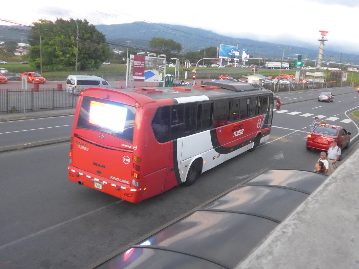 (212'520) - Tuasa, Alajuela - Nr. 116/7275 - MAN-Kinglong am 26. November 2019 in San Jos�, Airport