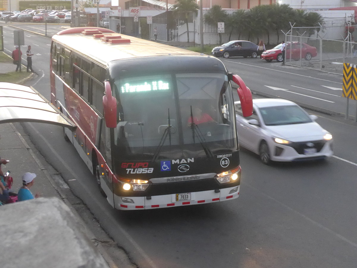 (212'521) - Tuasa, Alajuela - Nr. 83/7033 - MAN-Kinglong am 26. November 2019 in San Jos�, Airport