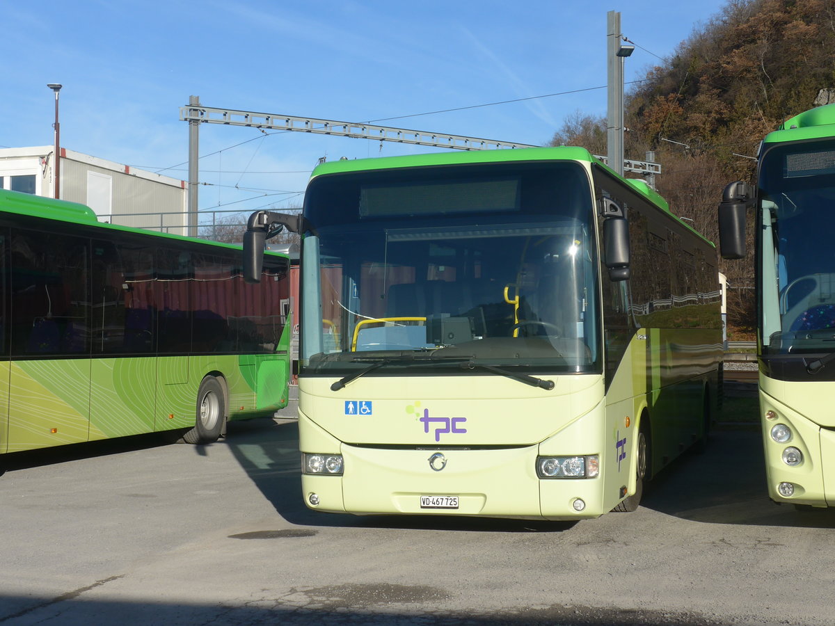 (212'724) - TPC Aigle - Nr. 10/VD 467'725 - Irisbus am 8. Dezember 2019 in Aigle, D�p�t