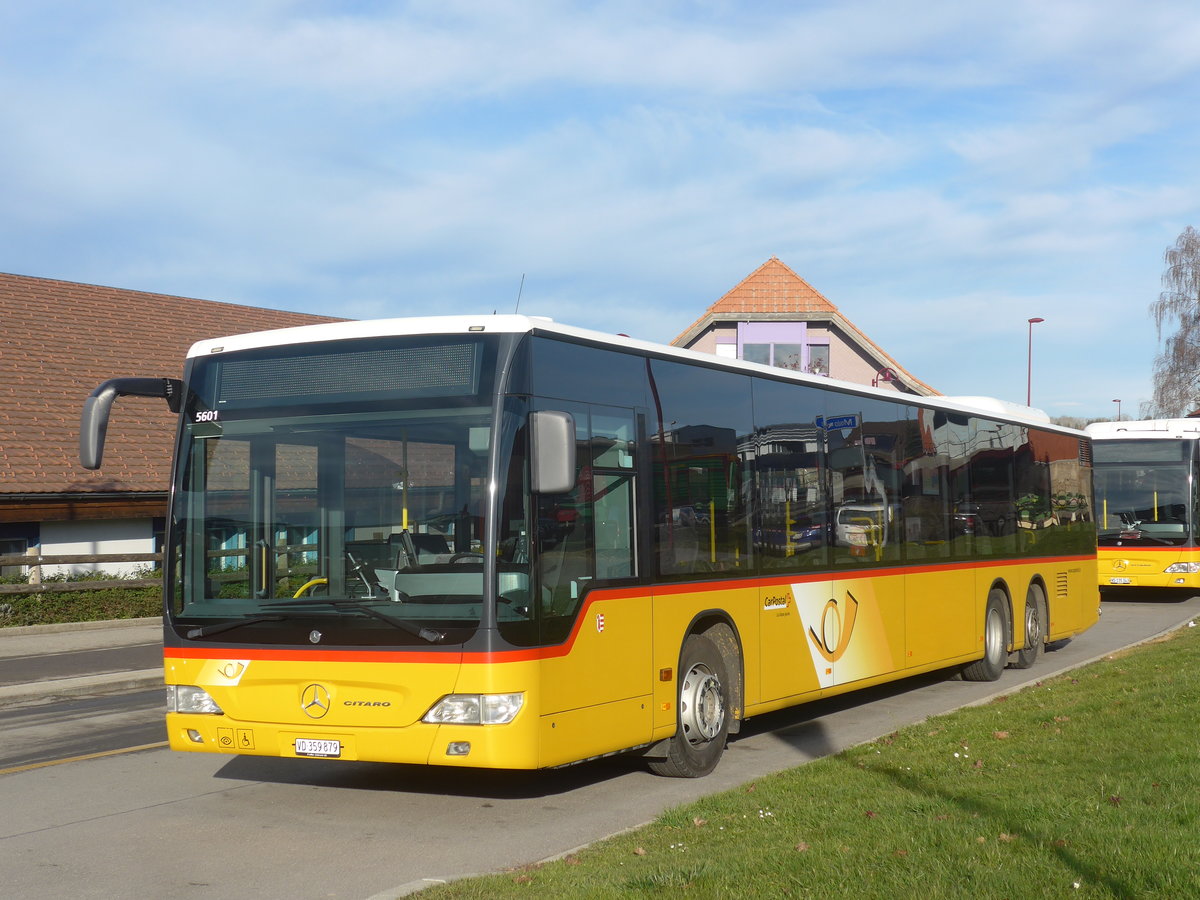 (212'789) - CarPostal Ouest - VD 359'879 - Mercedes (ex JU 31'178; ex Nr. 32) am 8. Dezember 2019 in Thierrens, Gare Routi�re