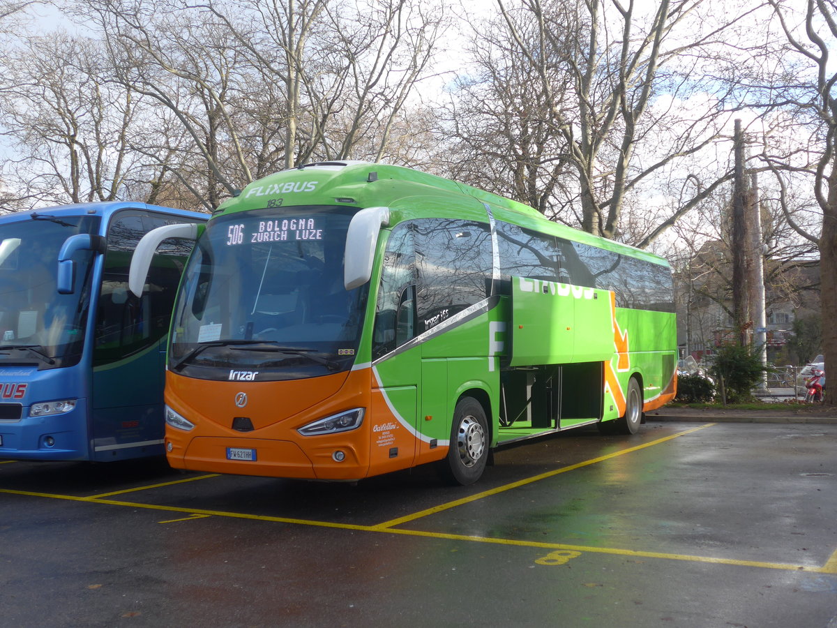 (212'955) - Aus Italien: Garbellini, Rovigo - Nr. 183/FW-621 HH - Irizar am 14. Dezember 2019 in Z�rich, Sihlquai