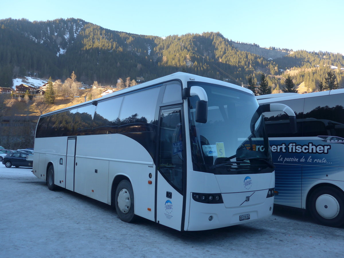 (213'730) - L�man Tours, Pr�verenges - VD 218'342 - Volvo am 11. Januar 2020 in Adelboden, ASB