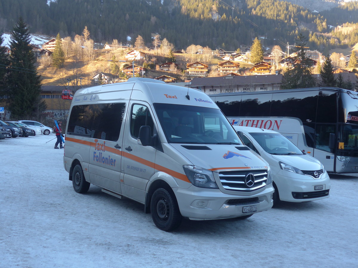 (213'739) - Follonier, Les Haud�res - VS 422'173 - Mercedes am 11. Januar 2020 in Adelboden, ASB