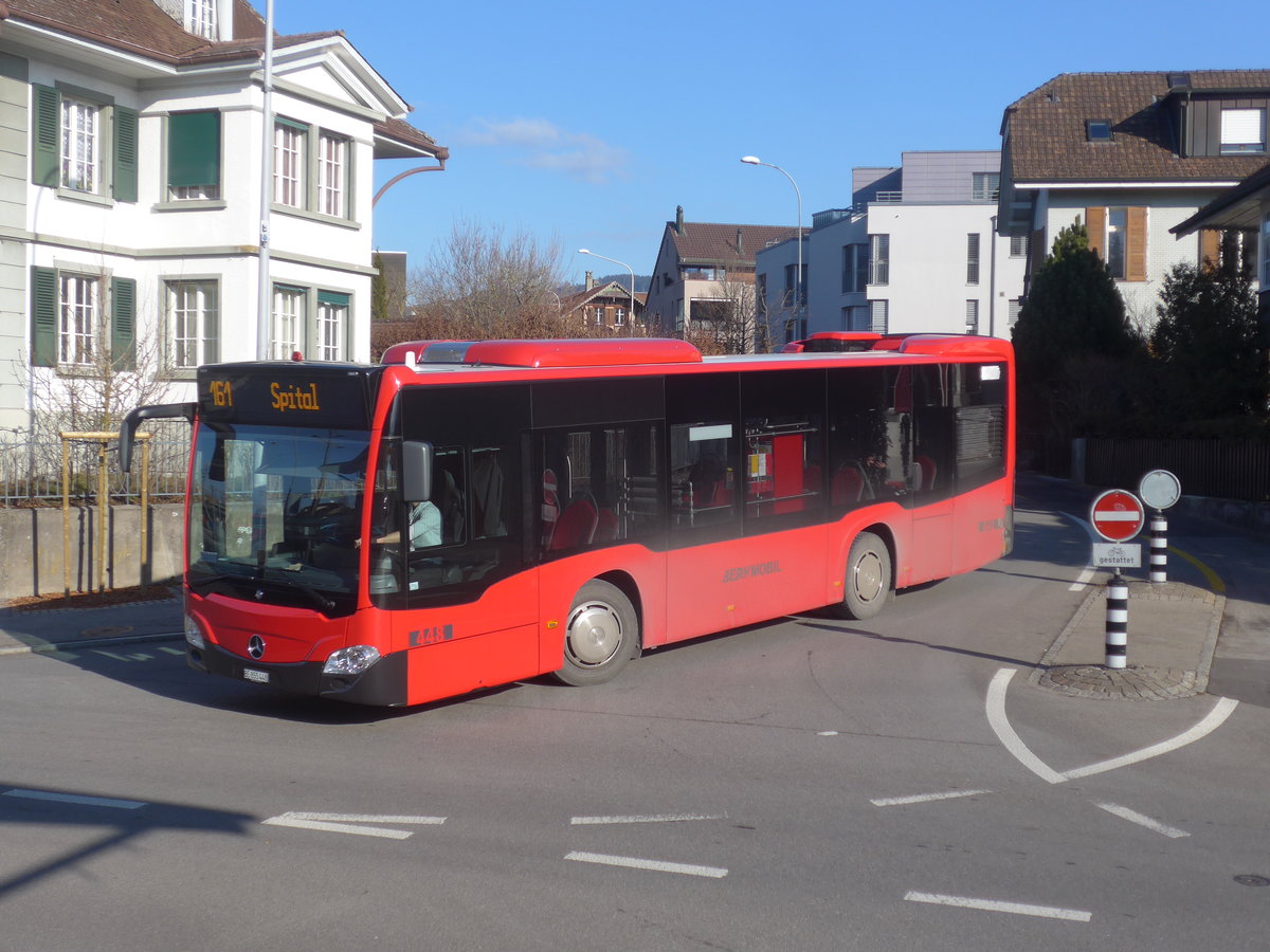 (213'970) - Brnmobil, Bern - Nr. 448/BE 855'448 - Mercedes am 20. Januar 2020 beim Bahnhof M�nsingen