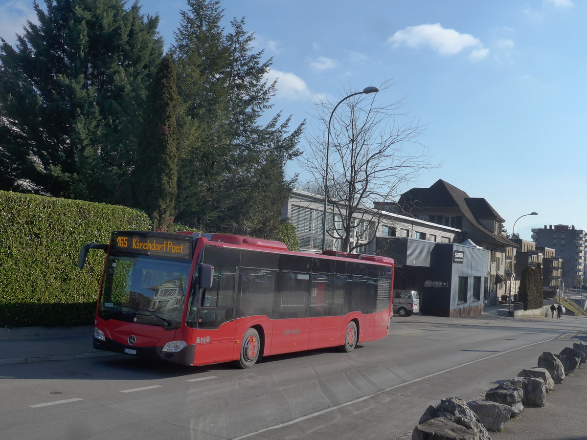 (213'972) - Bernmobil, Bern - Nr. 171/BE 855'171 - Mercedes am 20. Januar 2020 beim Bahnhof M�nsingen