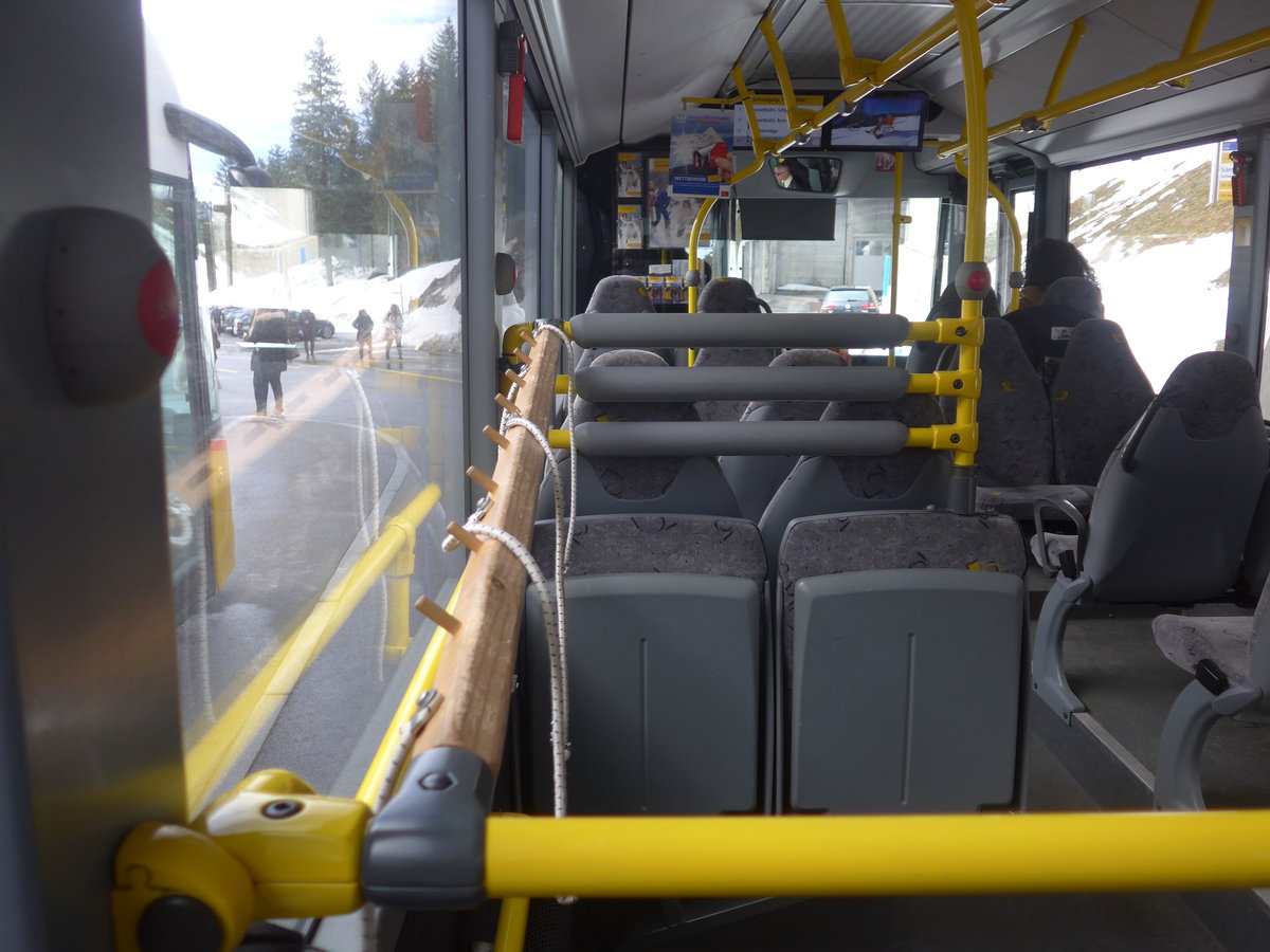 (214'028) - PostAuto Ostschweiz - SG 445'304 - Mercedes am 1. Februar 2020 in Schw�galp, S�ntis-Schwebebahn (Innenaufnahme)
