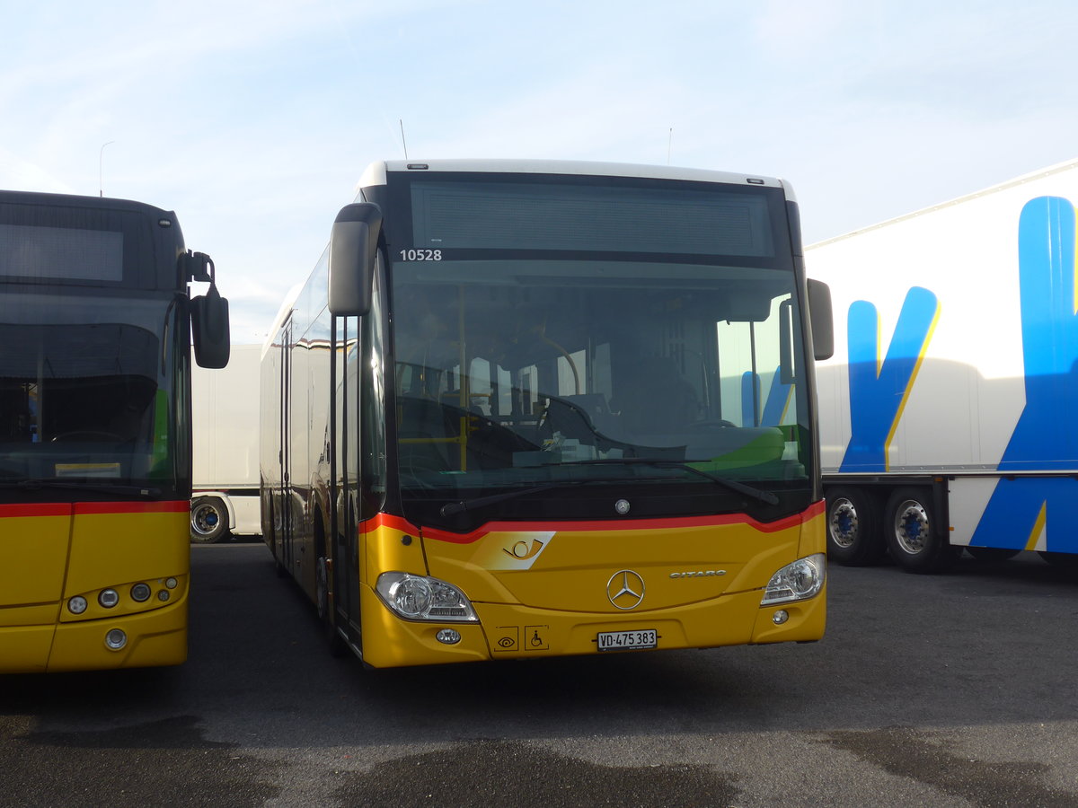 (214'231) - CarPostal Ouest - VD 475'383 - Mercedes (ex TPB, S�deilles) am 16. Februar 2020 in Kerzers, Interbus