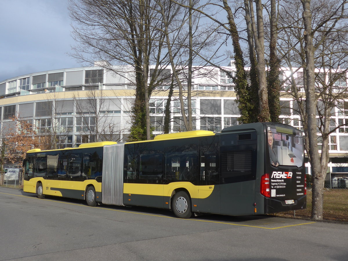 (214'372) - STI Thun - Nr. 706/BE 818'706 - Mercedes am 17. Februar 2020 bei der Schiffl�ndte Thun