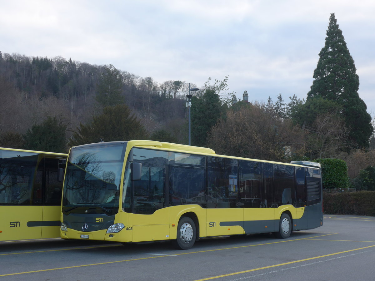 (214'550) - STI Thun - Nr. 408/BE 836'408 - Mercedes am 20. Februar 2020 bei der Schiffl�ndte Thun