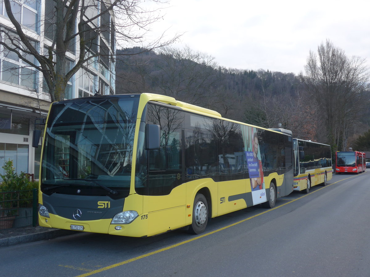 (214'554) - STI Thun - Nr. 175/BE 752'175 - Mercedes am 20. Februar 2020 bei der Schiffl�ndte Thun