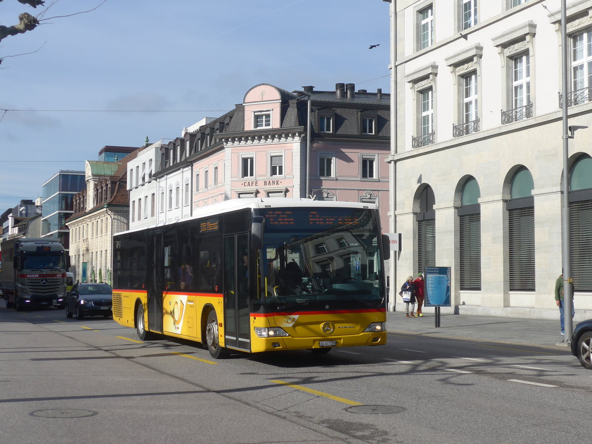 (214'579) - Brem, W�lflinswil - AG 463'253 - Mercedes (ex PostAuto Nordschweiz) am 20. Februar 2020 beim Bahnhof Aarau