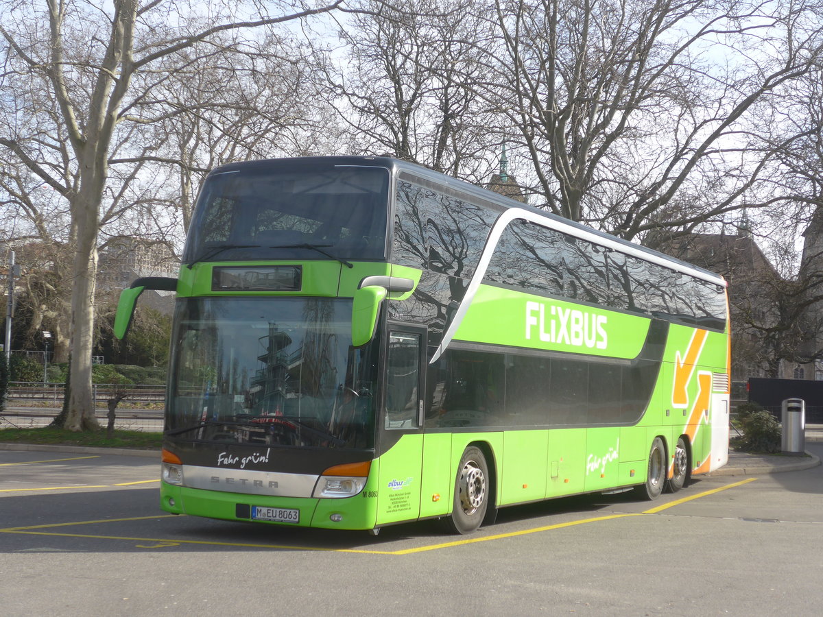 (214'656) - Aus Deutschland: Albus, M�nchen - Nr. M8063/M-EU 8063 - Setra am 20. Februar 2020 in Z�rich, Sihlquai