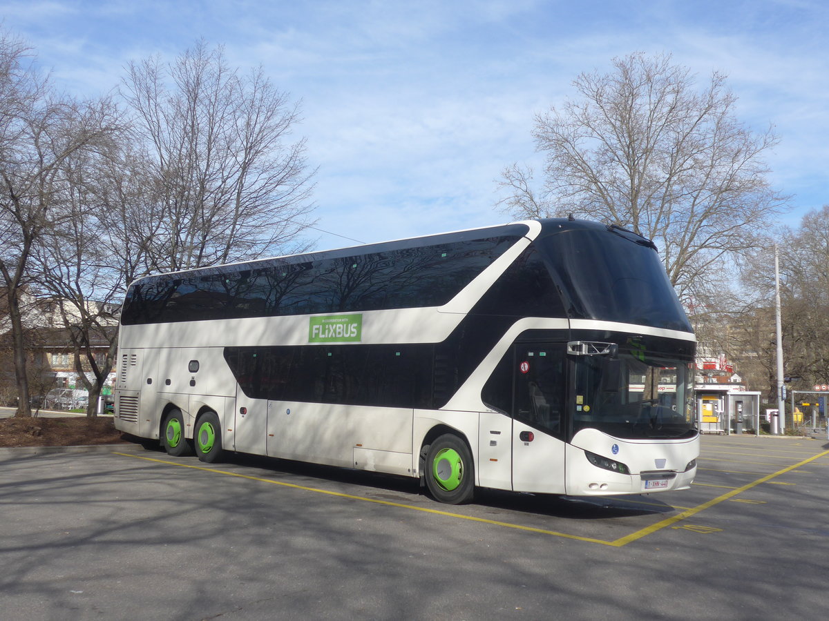 (214'658) - Aus Belgien: Flixbus - 1-XHN-440 - Neoplan am 20. Februar 2020 in Z�rich, Sihlquai