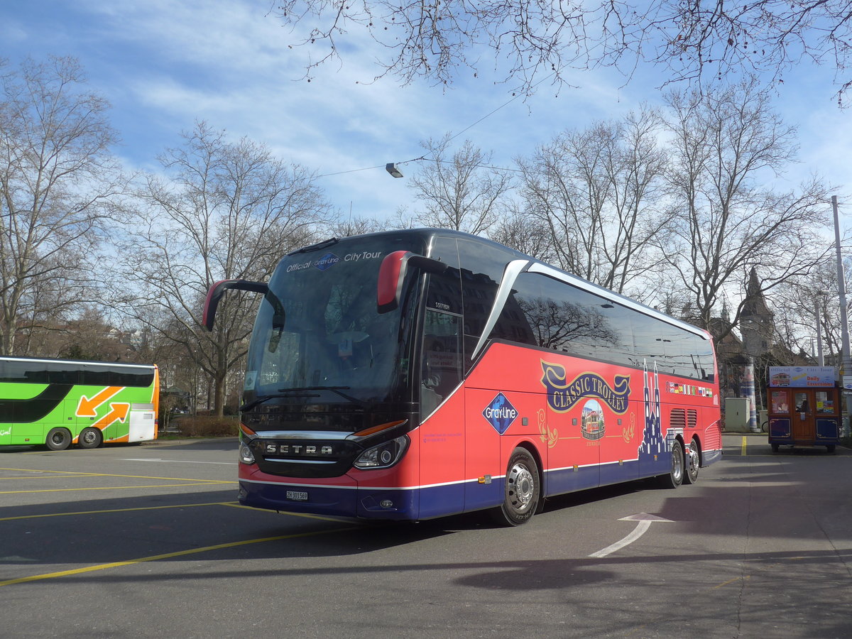(214'659) - Meier, Z�rich - ZH 301'569 - Setra am 20. Februar 2020 in Z�rich, Sihlquai