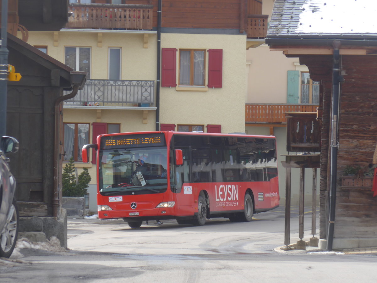 (214'910) - Leysin-Excursions, Leysin - VD 398'538 - Mercedes (ex Imfeld, D-Landstuhl) am 29. Februar 2020 in Leysin, La Crois�e