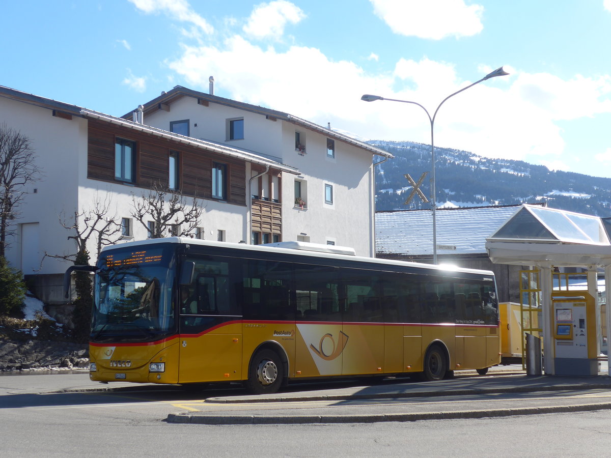 (215'003) - PostAuto Graub�nden - GR 170'433 - Iveco am 1. M�rz 2020 in Laax, Post