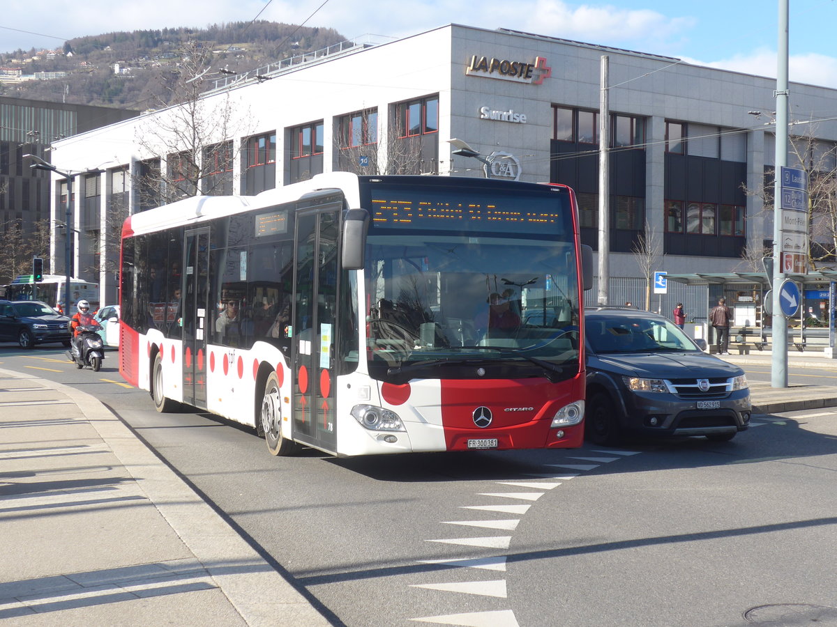 (215'172) - TPF Fribourg - Nr. 78/FR 300'381 - Mercedes am 14. M�rz 2020 beim Bahnhof Vevey