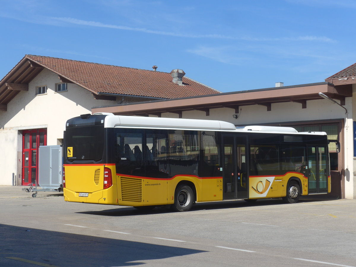 (215'222) - CarPostal Ouest - VD 464'947 - Mercedes am 15. M�rz 2020 in Yverdon, Garage