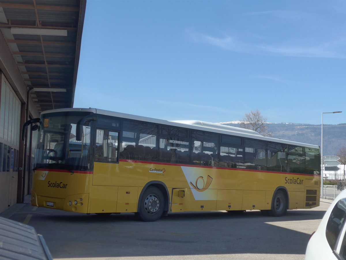 (215'223) - CarPostal Ouest - VD 529'496 - Temsa (ex TMR Martigny Nr. 134) am 15. M�rz 2020 in Yverdon, Garage