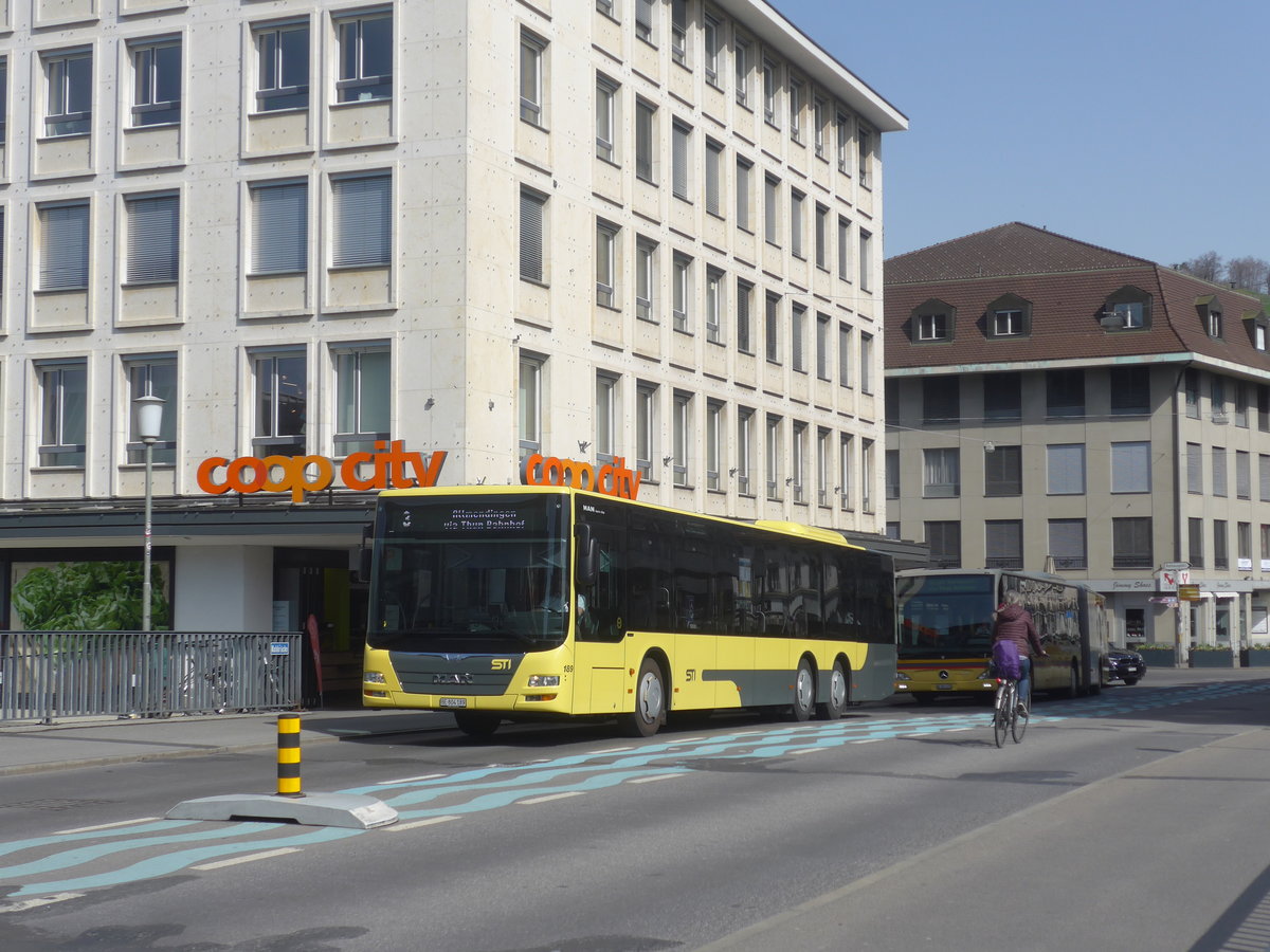 (215'356) - STI Thun - Nr. 189/BE 804'189 - MAN am 21. M�rz 2020 in Thun, Marktgasse