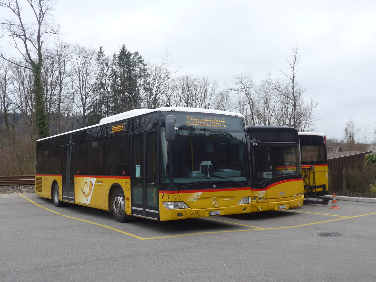 (215'378) - Steiner, Ortschwaben - Nr. 17/BE 16'761 - Mercedes am 22. M�rz 2020 in Laupen, Postgarage