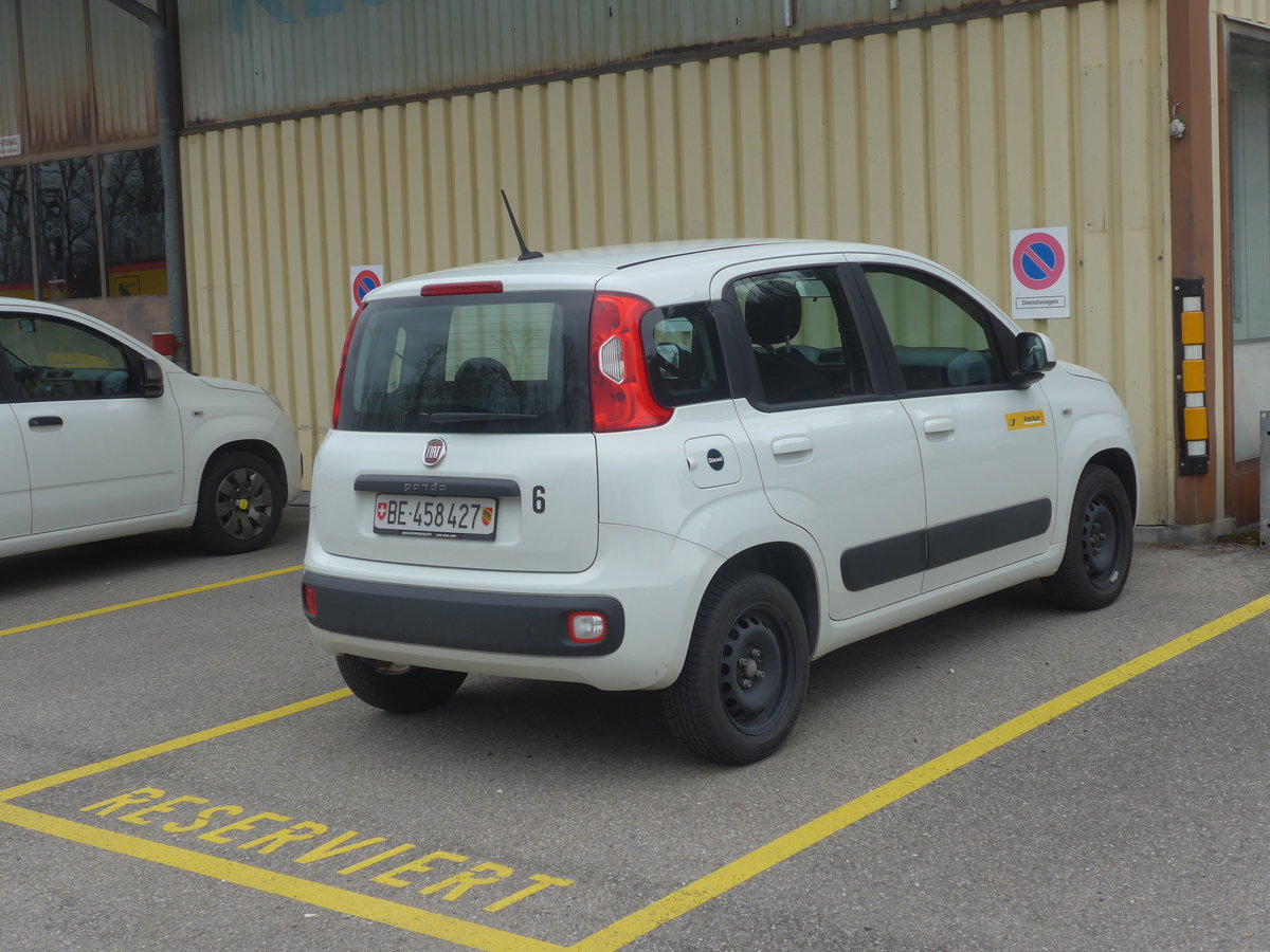(215'386) - PostAuto Bern - Nr. 6/BE 458'427 - Fiat am 22. M�rz 2020 in Laupen, Garage
