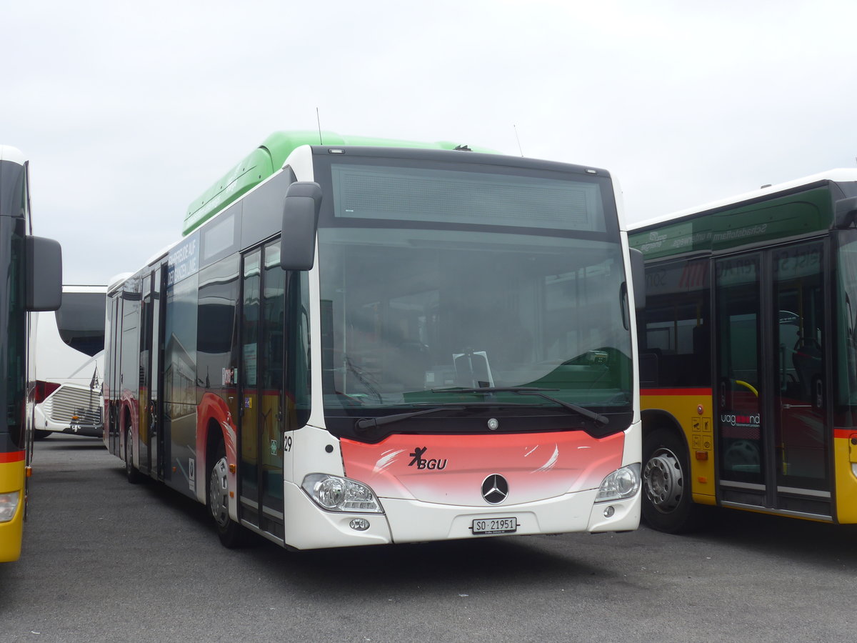 (215'433) - BGU Grenchen - Nr. 29/SO 21'951 - Mercedes am 22. M�rz 2020 in Kerzers, Interbus