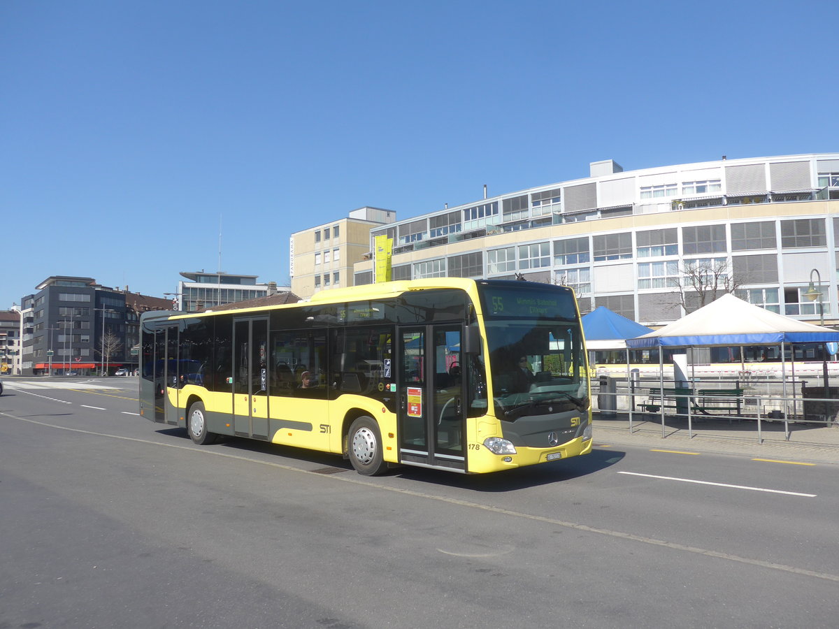 (215'499) - STI Thun - Nr. 178/BE 752'178 - Mercedes am 24. M�rz 2020 beim Bahnhof Thun