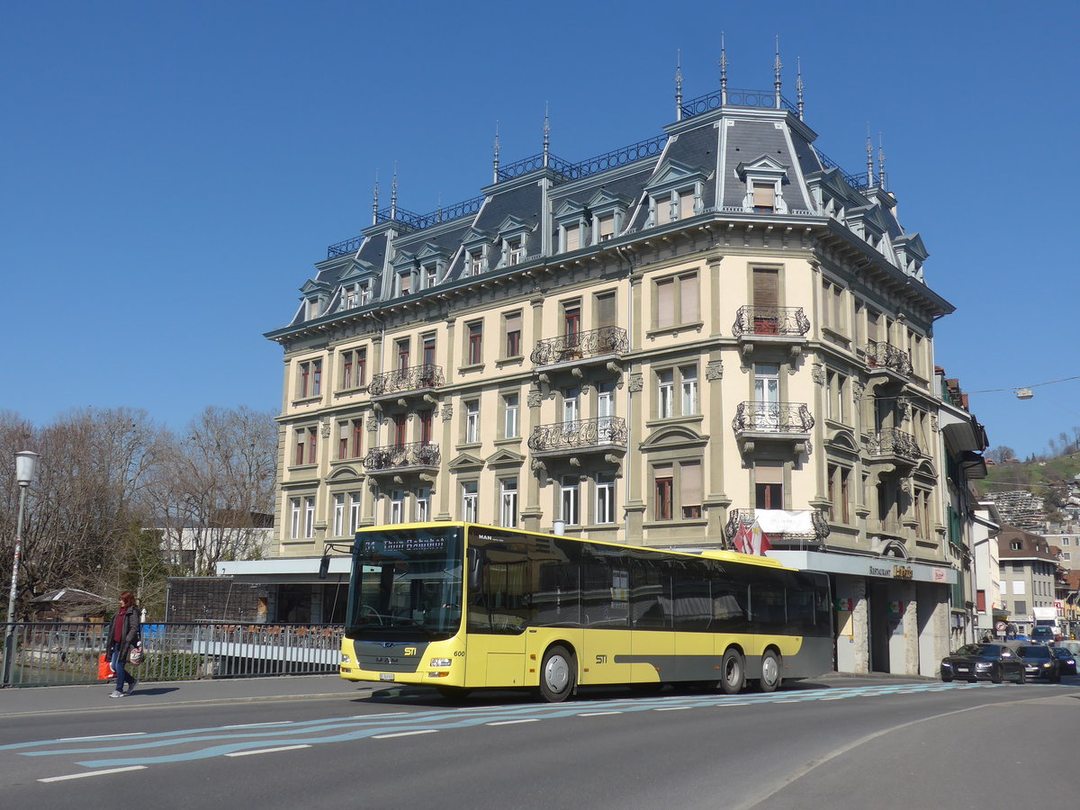 (215'506) - STI Thun - Nr. 600/BE 849'600 - MAN am 24. M�rz 2020 in Thun, Allmendbr�cke