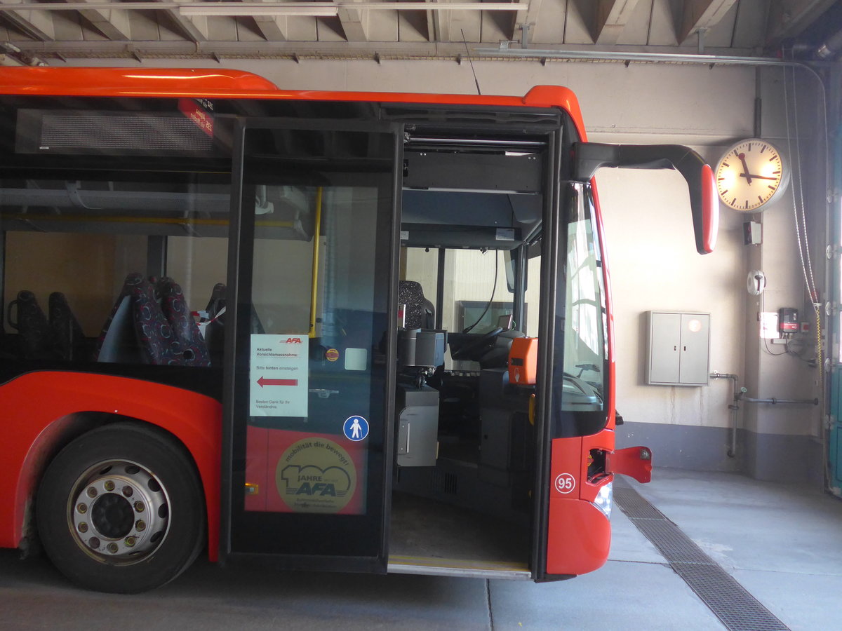 (215'529) - AFA Adelboden - Nr. 95/BE 26'774 - Mercedes am 25. M�rz 2020 in Adelboden, Busstation (Teilaufnahme)