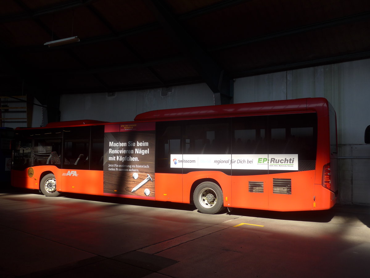 (215'537) - AFA Adelboden - Nr. 27 - Mercedes am 25. M�rz 2020 in Adelboden, Busstation