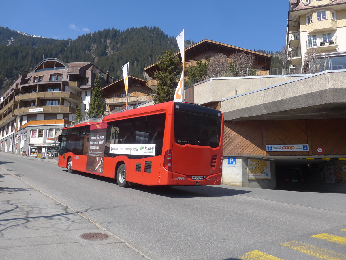 (215'549) - AFA Adelboden - Nr. 97/BE 823'927 - Mercedes am 25. M�rz 2020 in Adelboden, Landstrasse