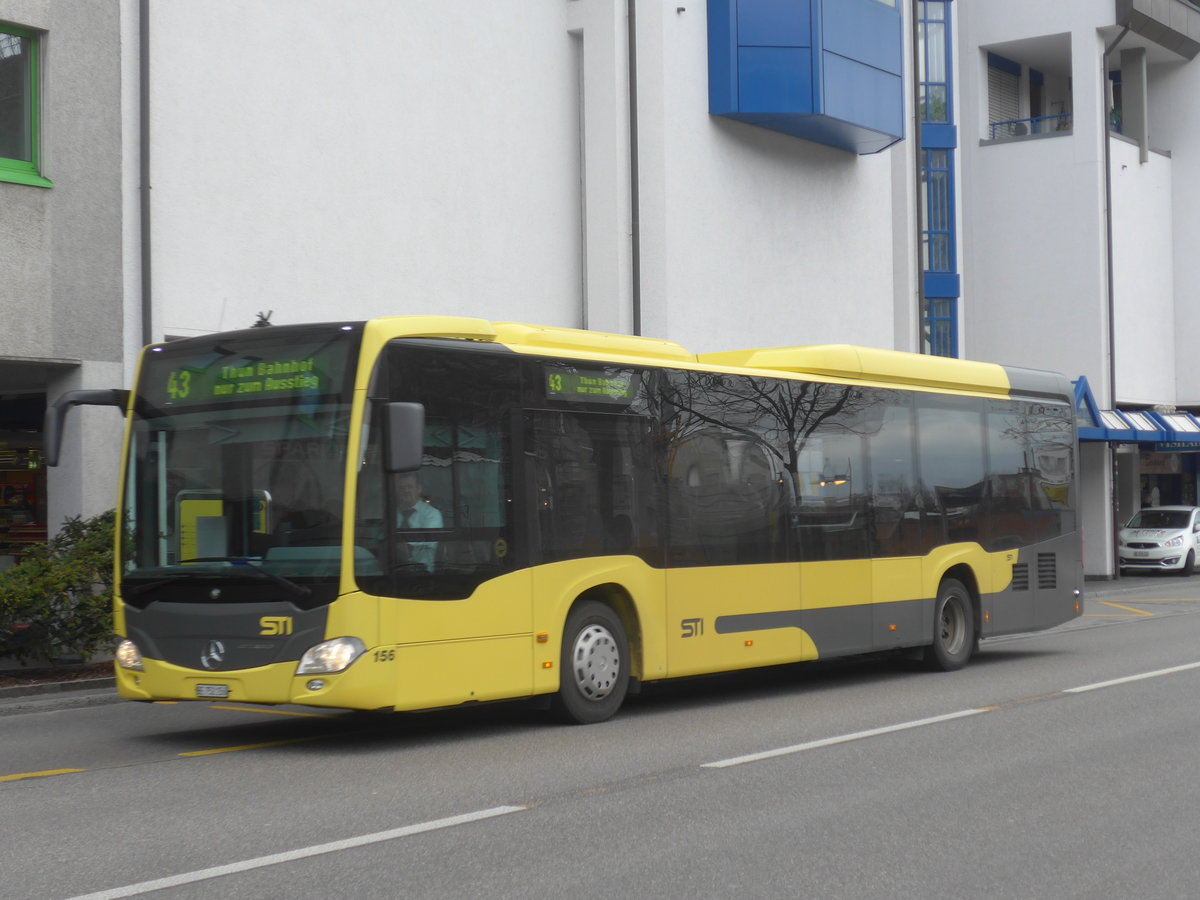 (215'692) - STI Thun - Nr. 156/BE 752'156 - Mercedes am 30. M�rz 2020 in Thun, Postbr�cke