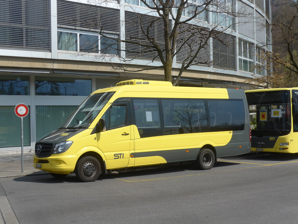 (215'979) - STI Thun - Nr. 4/BE 841'004 - Mercedes am 9. April 2020 bei der Schiffl�ndte Thun
