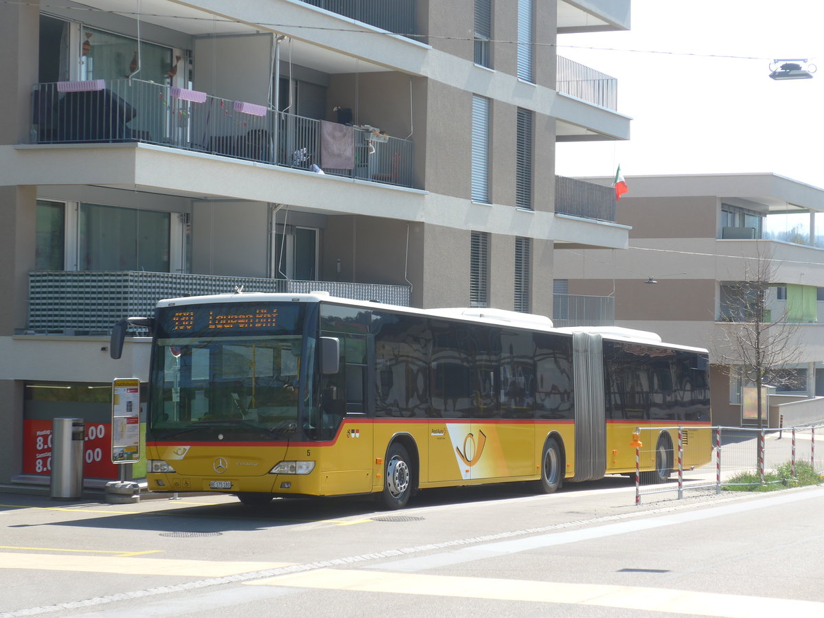 (216'000) - Steiner, Ortschwaben - Nr. 5/BE 175'180 - Mercedes am 11. April 2020 beim Bahnhof Th�rishaus Dorf
