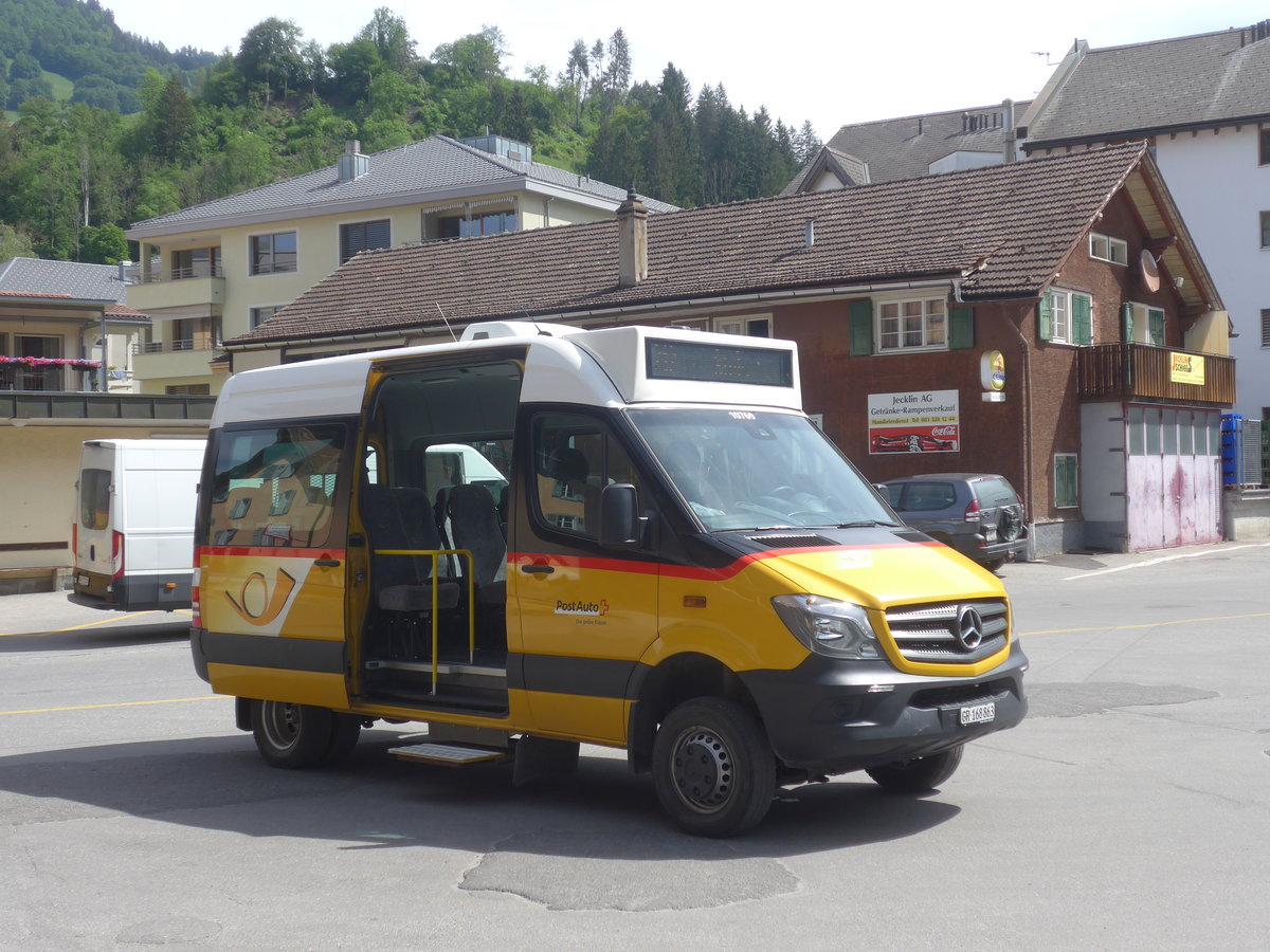 (217'192) - PostAuto Graub�nden - GR 168'863 - Mercedes am 23. Mai 2020 beim Bahnhof Schiers