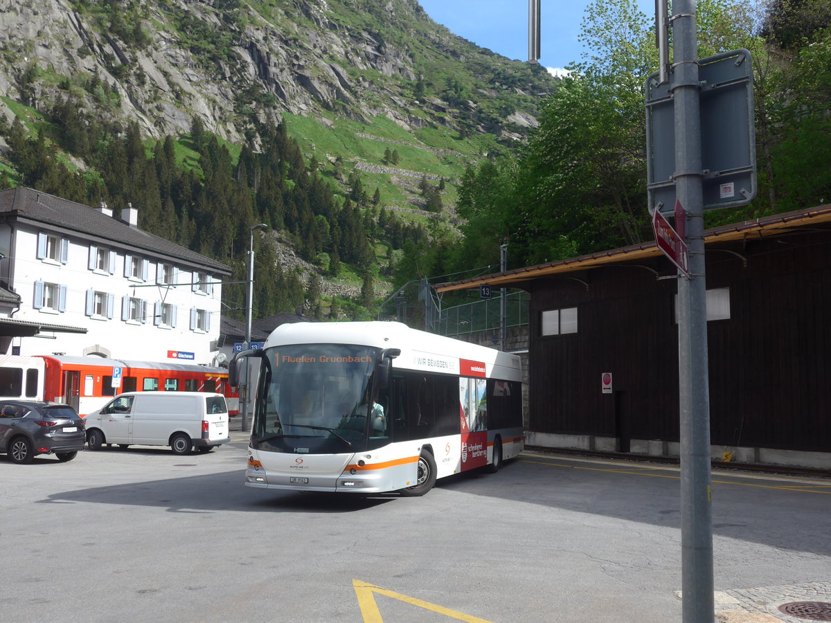 (217'340) - AAGU Altdorf - Nr. 10/UR 9141 - Hess am 24. Mai 2020 beim Bahnhof G�schenen